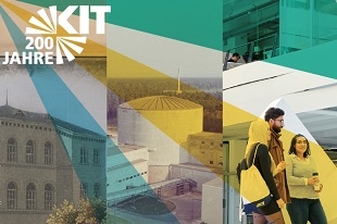 Triptychon aus verschiedenen Gebäuden des KIT